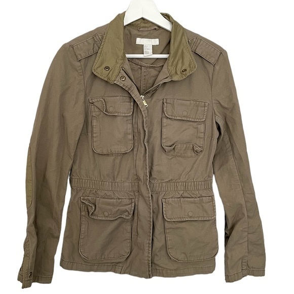 H&M Jackets & Coats Green Military Utility Jacket Poshmark